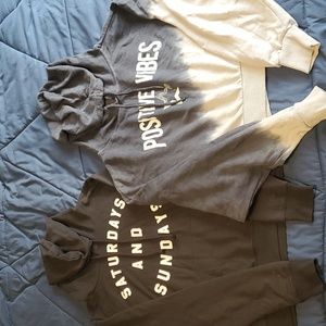 Two large sweatshirts